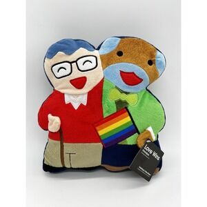 Hashtag Collectibles Love Wins Grandpas Plush With‎ Tags Pride 10" Pillow